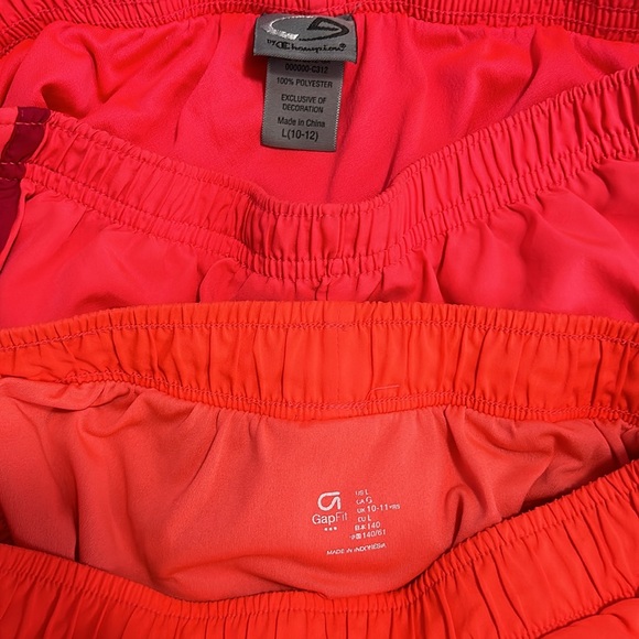 Gap Fit & Champion girl’s athletic shorts 2 pairs - Picture 4 of 7
